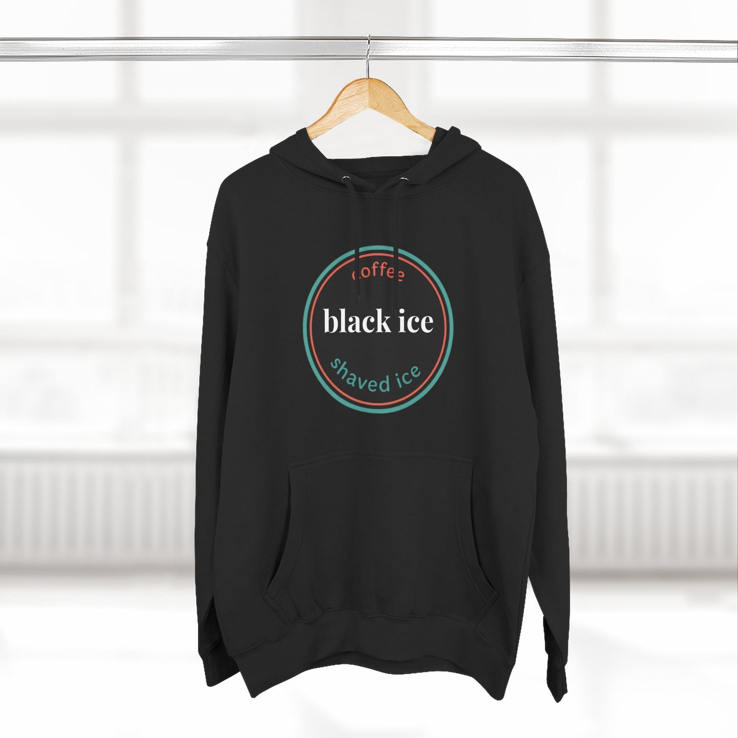 Black Ice Classic Fleece Hoodie – Cozy, Durable